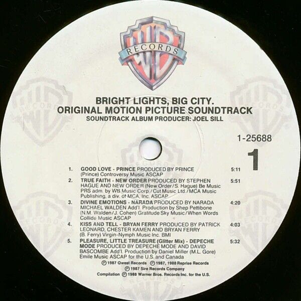Bright Lights, Big City Original Motion Picture Soundtrack Vinyl LP