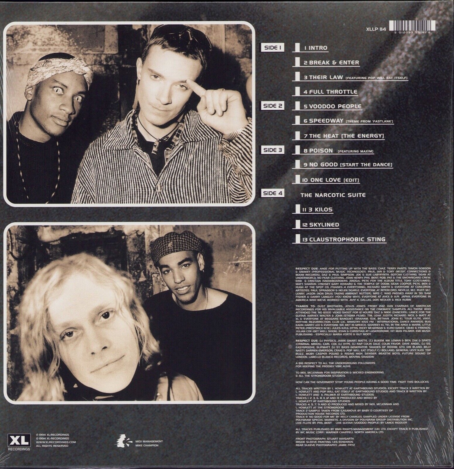 Prodigy - Music For The Jilted Generation Vinyl 2LP