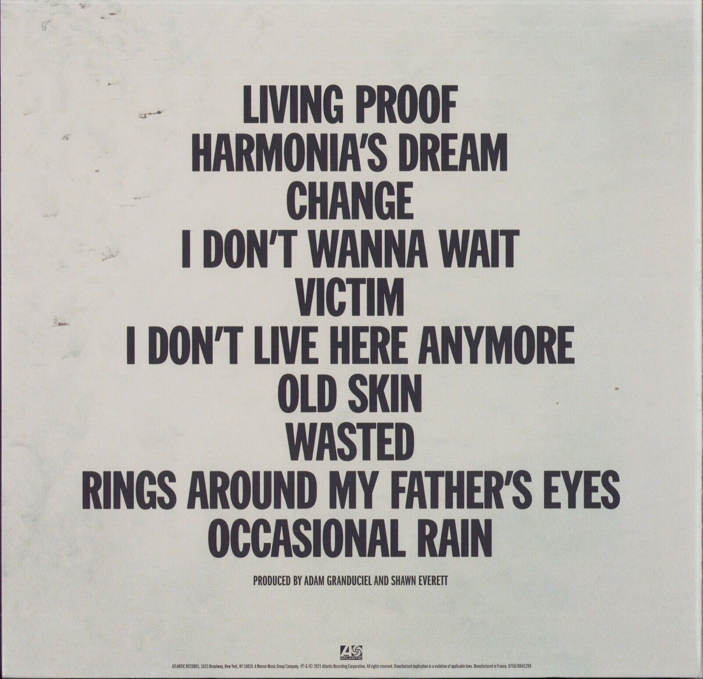 The War On Drugs - I Don't Live Here Anymore Blue Vinyl 2LP Limited Edition