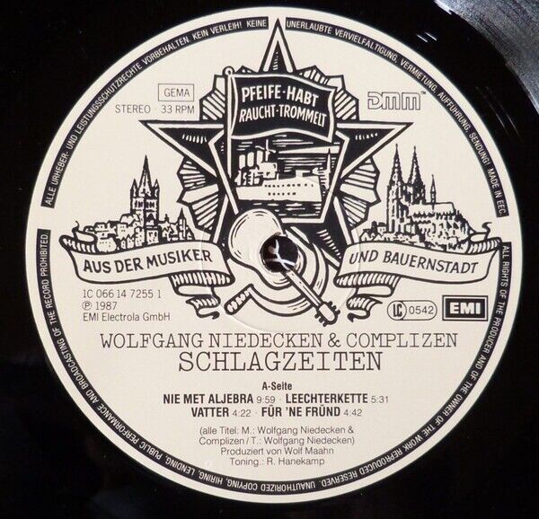 Wolfgang Niedecken & Complizen - Schlagzeiten Vinyl LP