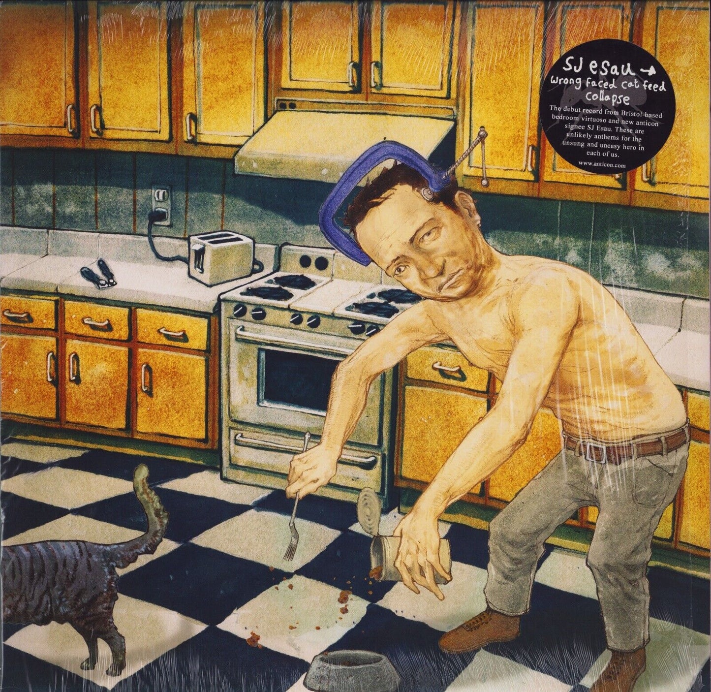 SJ Esau - Wrong Faced Cat Feed Collapse Vinyl LP Limited Edition
