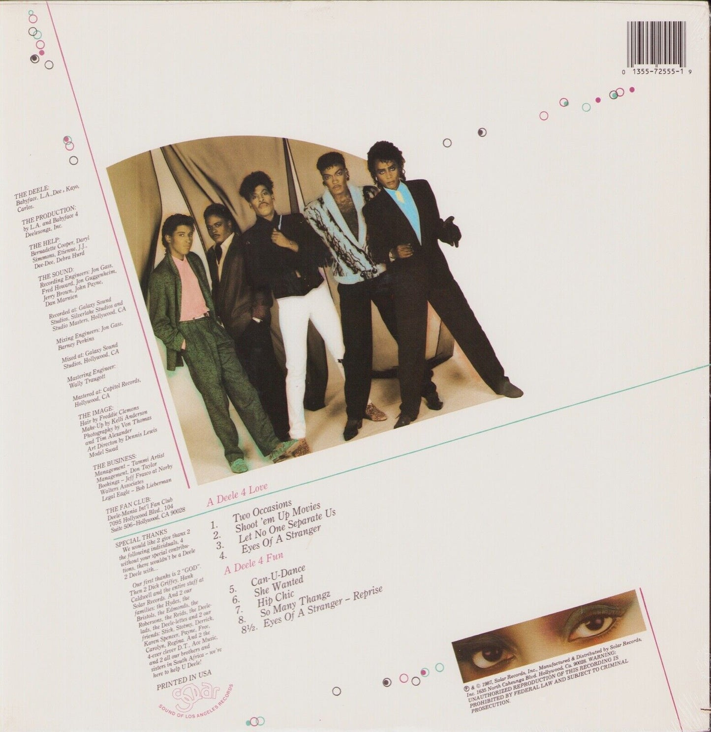 The Deele – Eyes Of A Stranger Vinyl LP