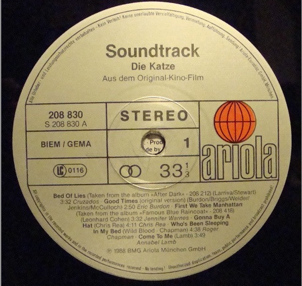 Die Katze - Soundtrack Vinyl LP