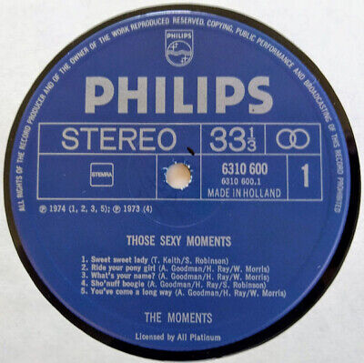 The Moments - Those Sexy Moments Vinyl LP