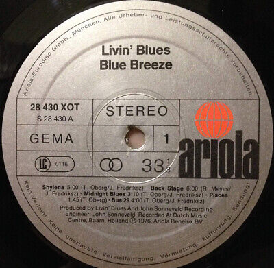 Livin' Blues - Blue Breeze Vinyl LP