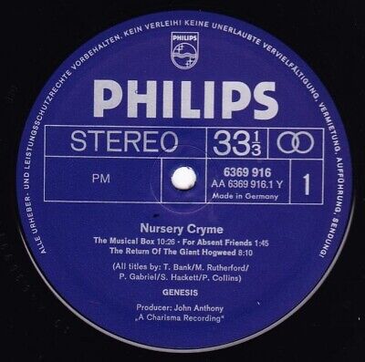 Genesis - Nursery Crime Vinyl LP