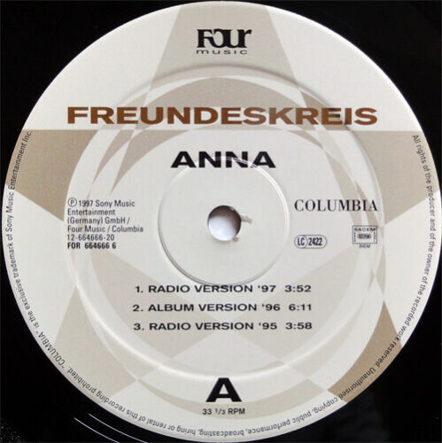 Freundeskreis - Anna Vinyl 2x12"