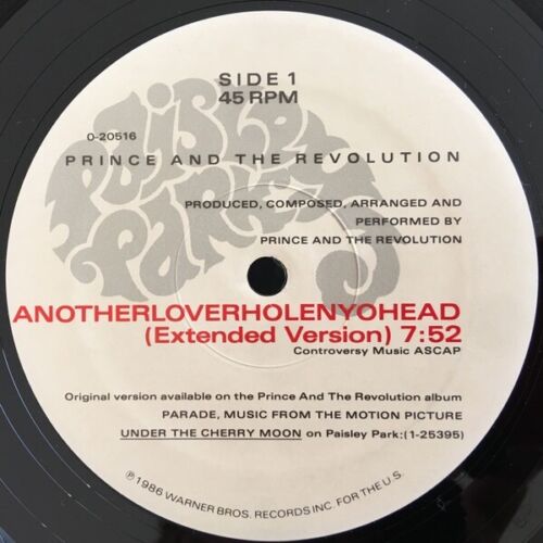 Prince And The Revolution - Anotherloverholenyohead Vinyl 12"