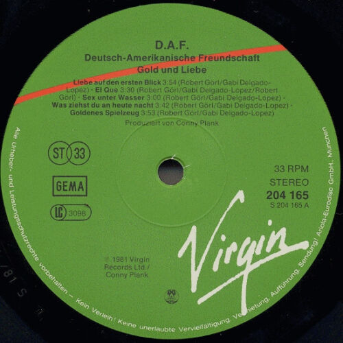 Deutsch Amerikanische Freundschaft - Gold Und Liebe Vinyl LP