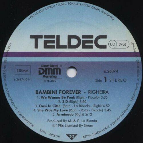 Righeira - Bambini Forever Vinyl LP