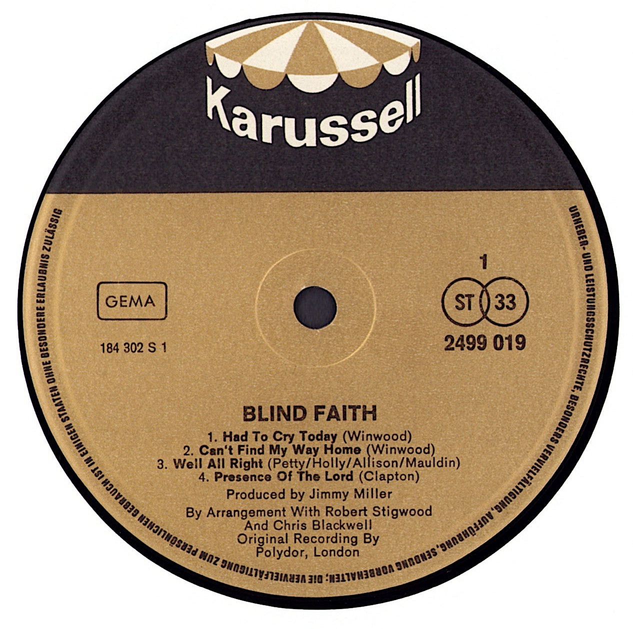 Blind Faith - Blind Faith Vinyl LP DE