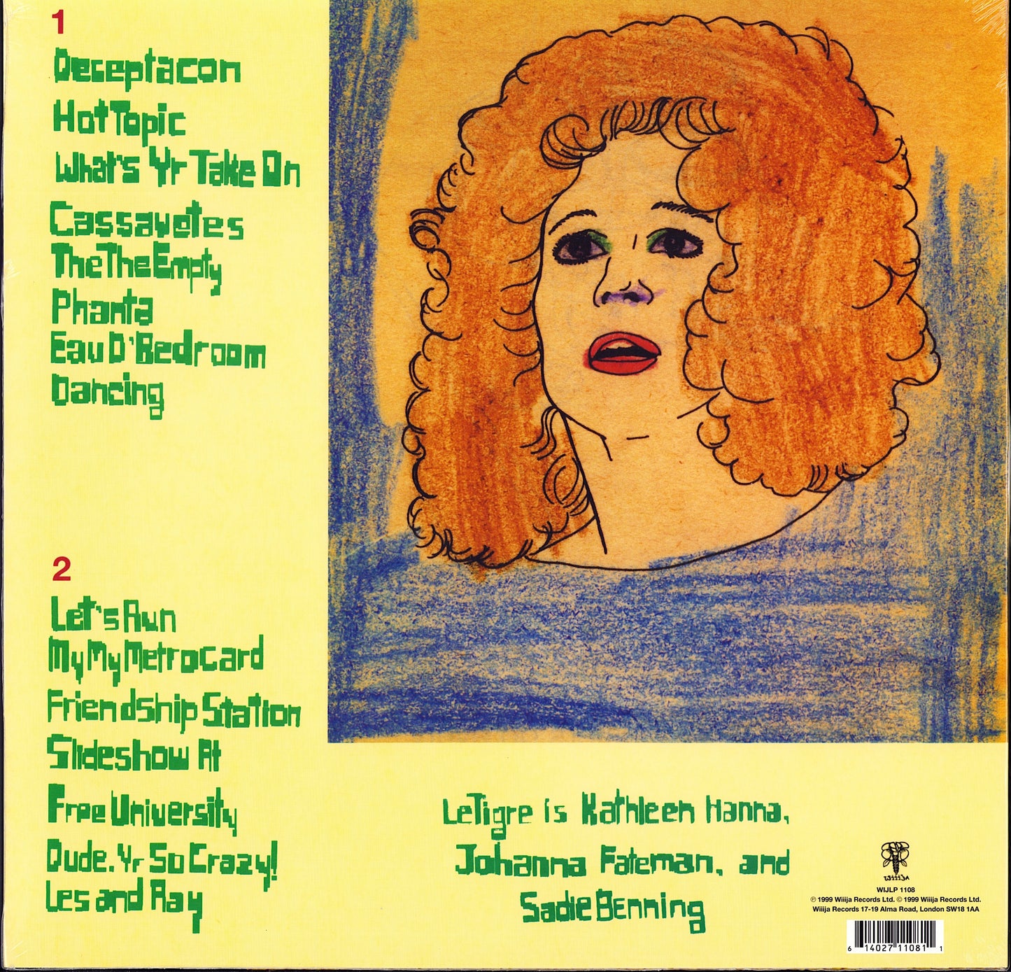 Le Tigre - Le Tigre Vinyl LP