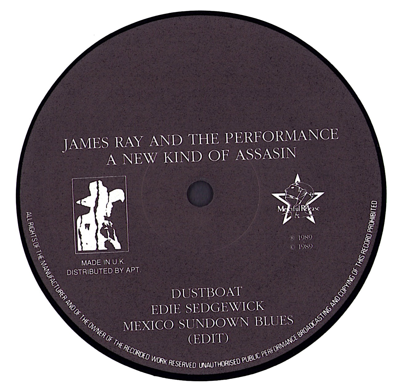 James Ray And The Performance - A New Kind Of Assassin Vinyl LP