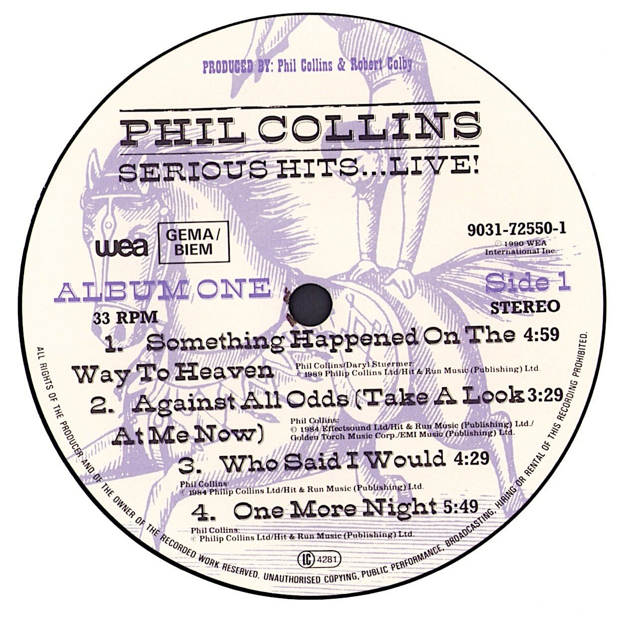 Phil Collins - Serious Hits...Live! Vinyl 2LP