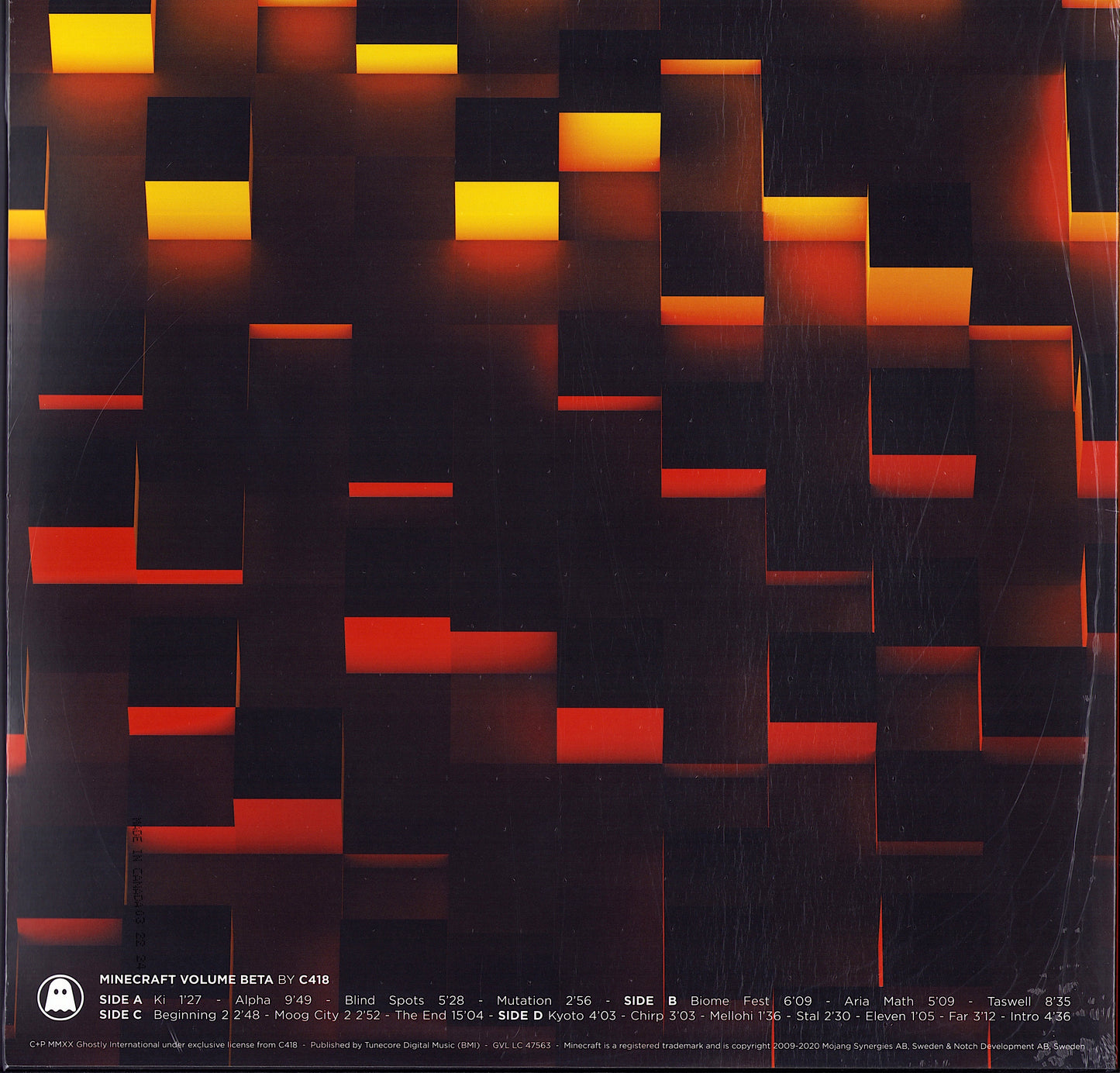 C418 - Minecraft Volume Beta Fire Splatter Vinyl 2LP