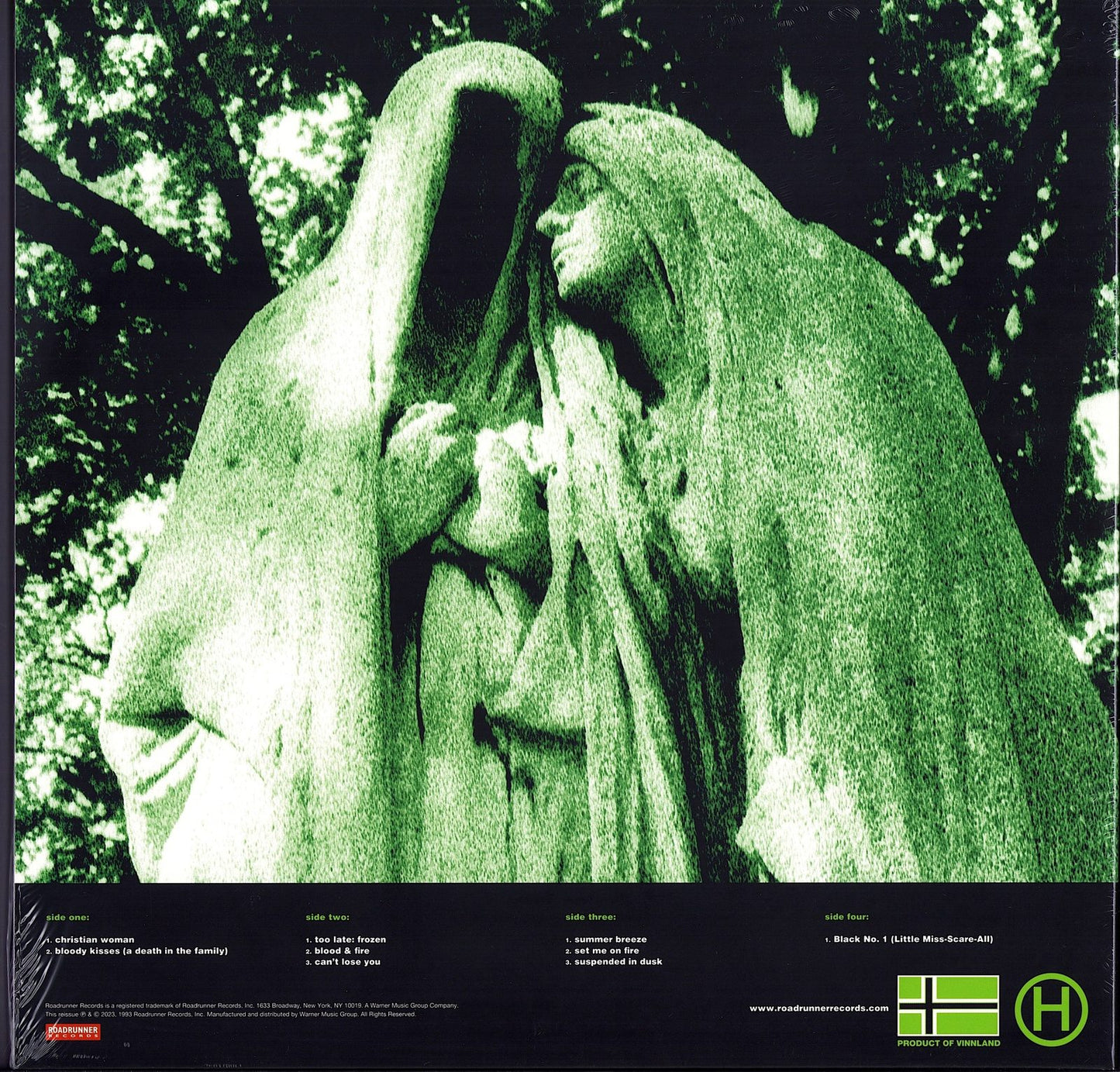 Type O Negative - Bloody Kisses Green Vinyl 2LP 30th Anniversary