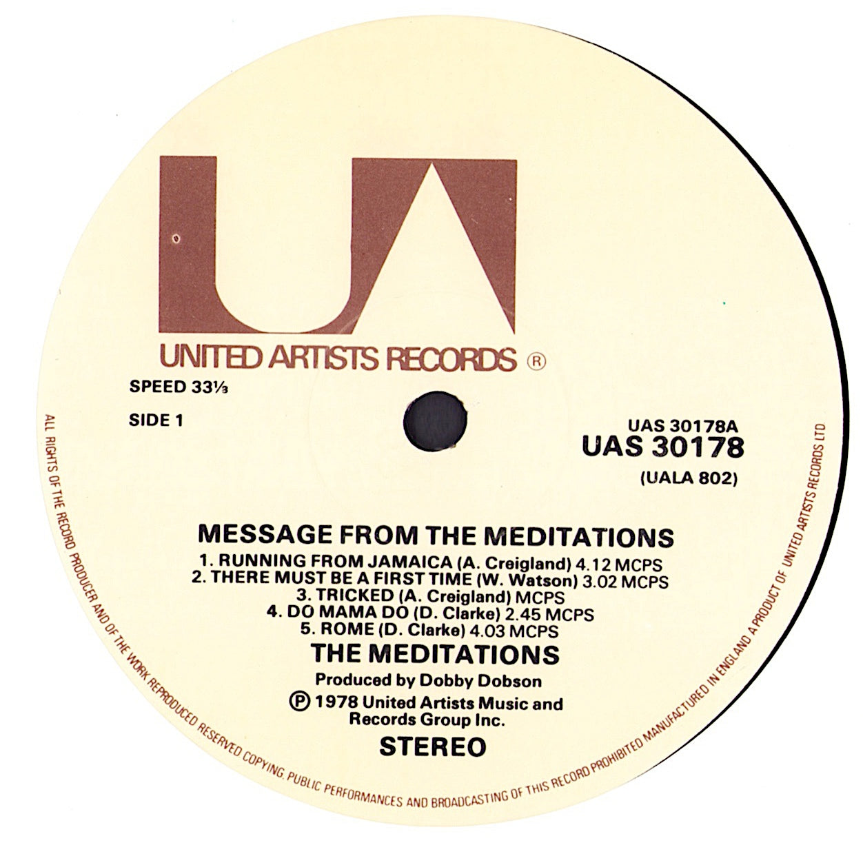 The Meditations – Message From The Meditations Vinyl LP