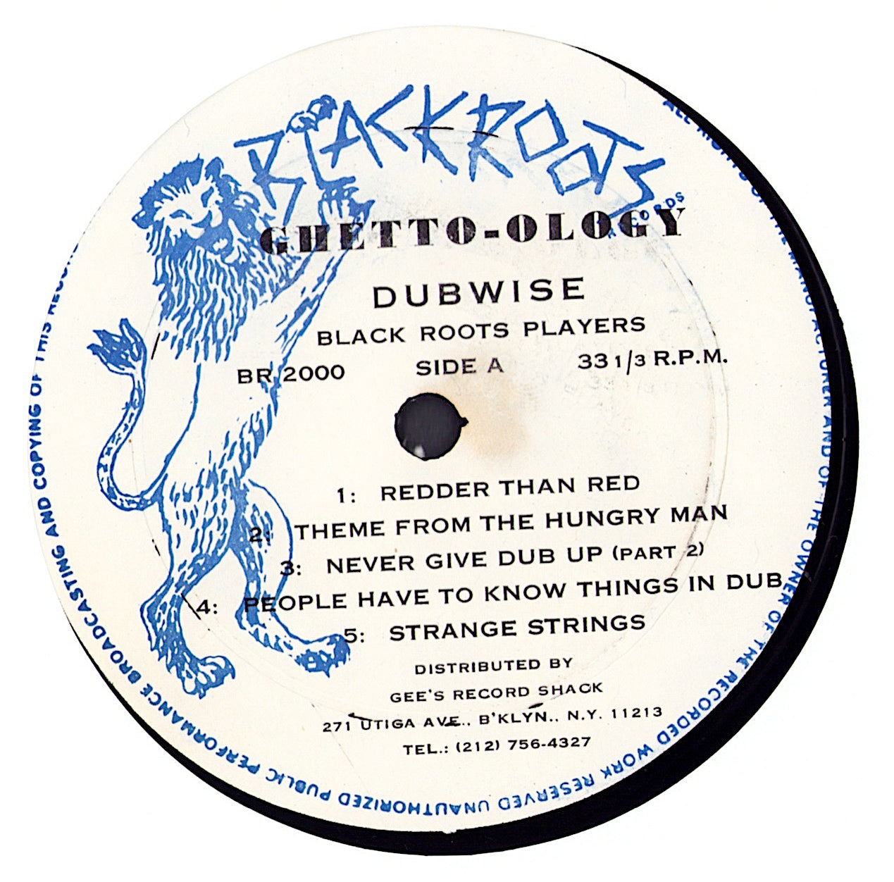 Black Roots Players - Ghetto-Ology Dubwise Vinyl LP