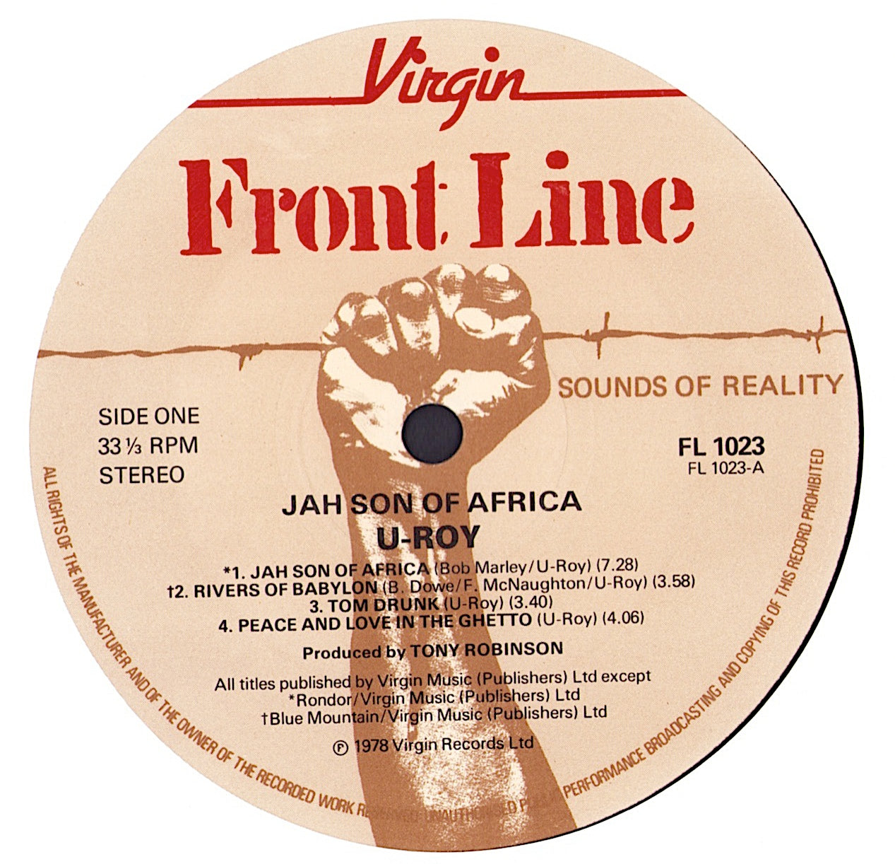 U-Roy - Jah Son Of Africa Vinyl LP