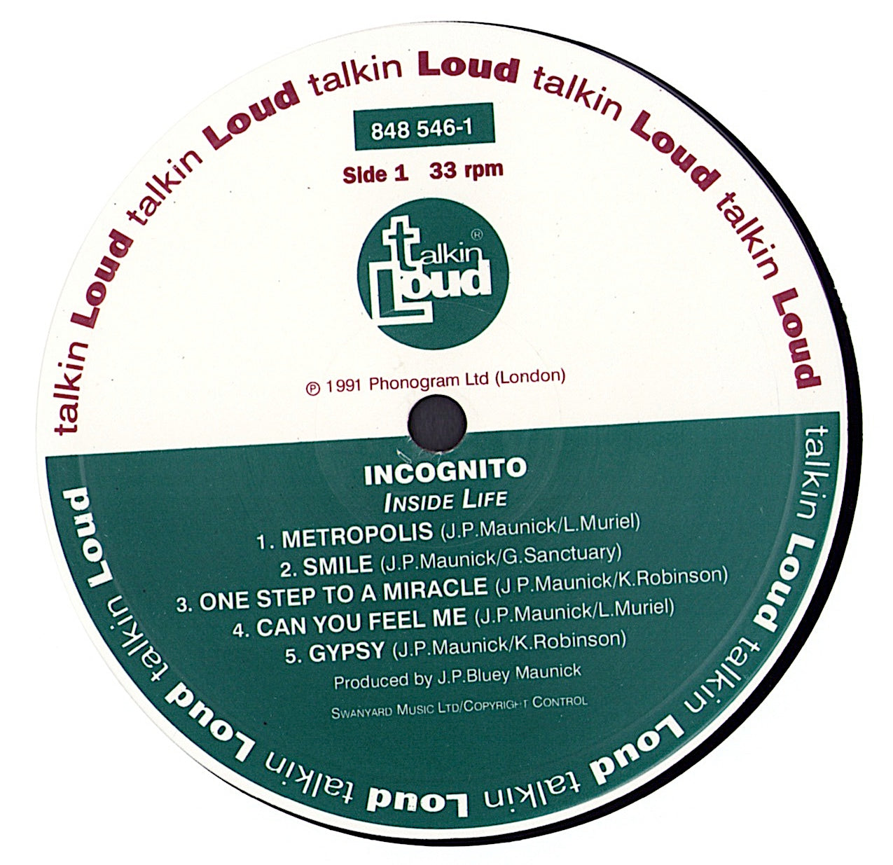 Incognito - Inside Life Vinyl LP