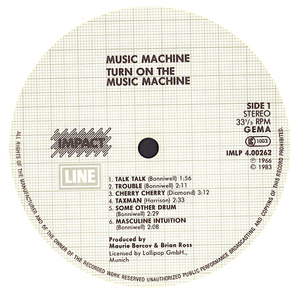 The Music Machine - Turn On The Music Machine White Vinyl LP