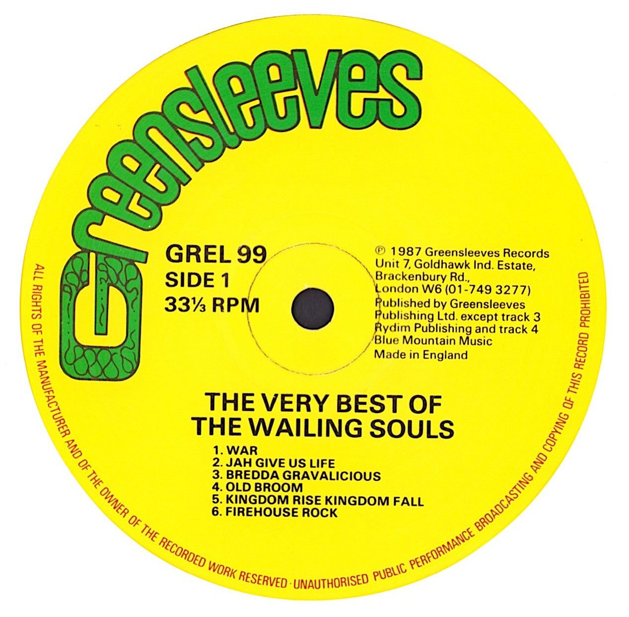 Wailing Souls - The Very Best Of Vinyl LP