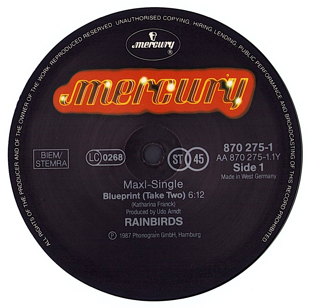 Rainbirds - Blueprint Take Two Vinyl 12" Maxi