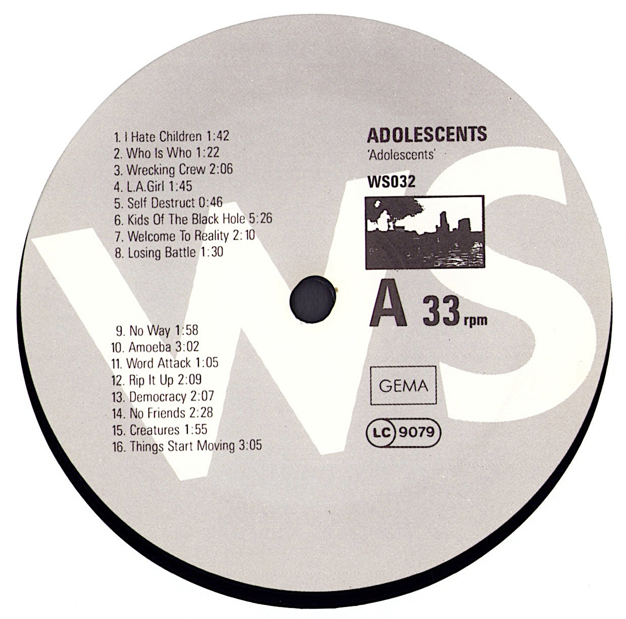Adolescents- Adolescents Vinyl LP