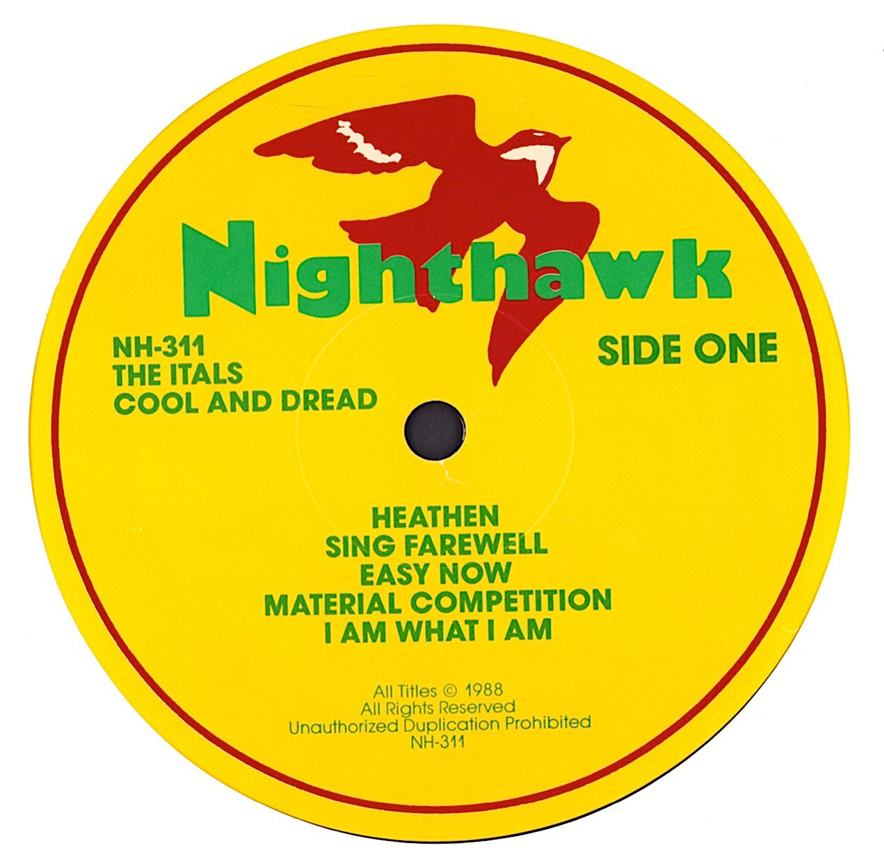 Itals - Cool And Dread Vinyl LP