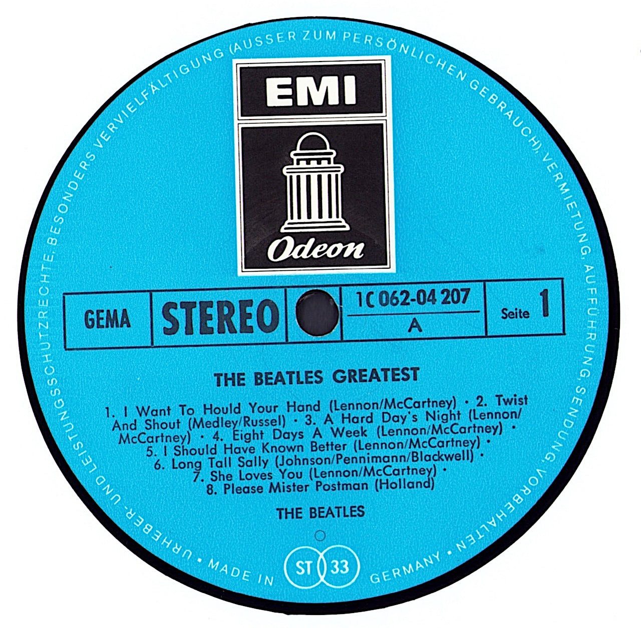 The Beatles - The Beatles' Greatest Vinyl LP