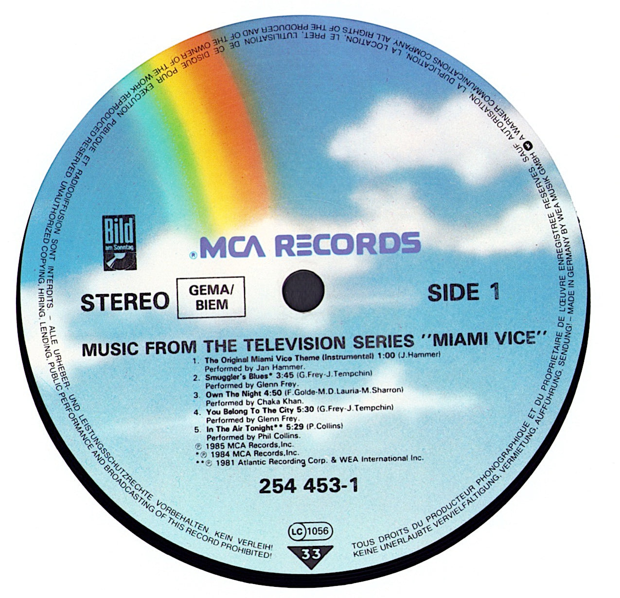 Miami Vice Music From The Television Series Vinyl LP