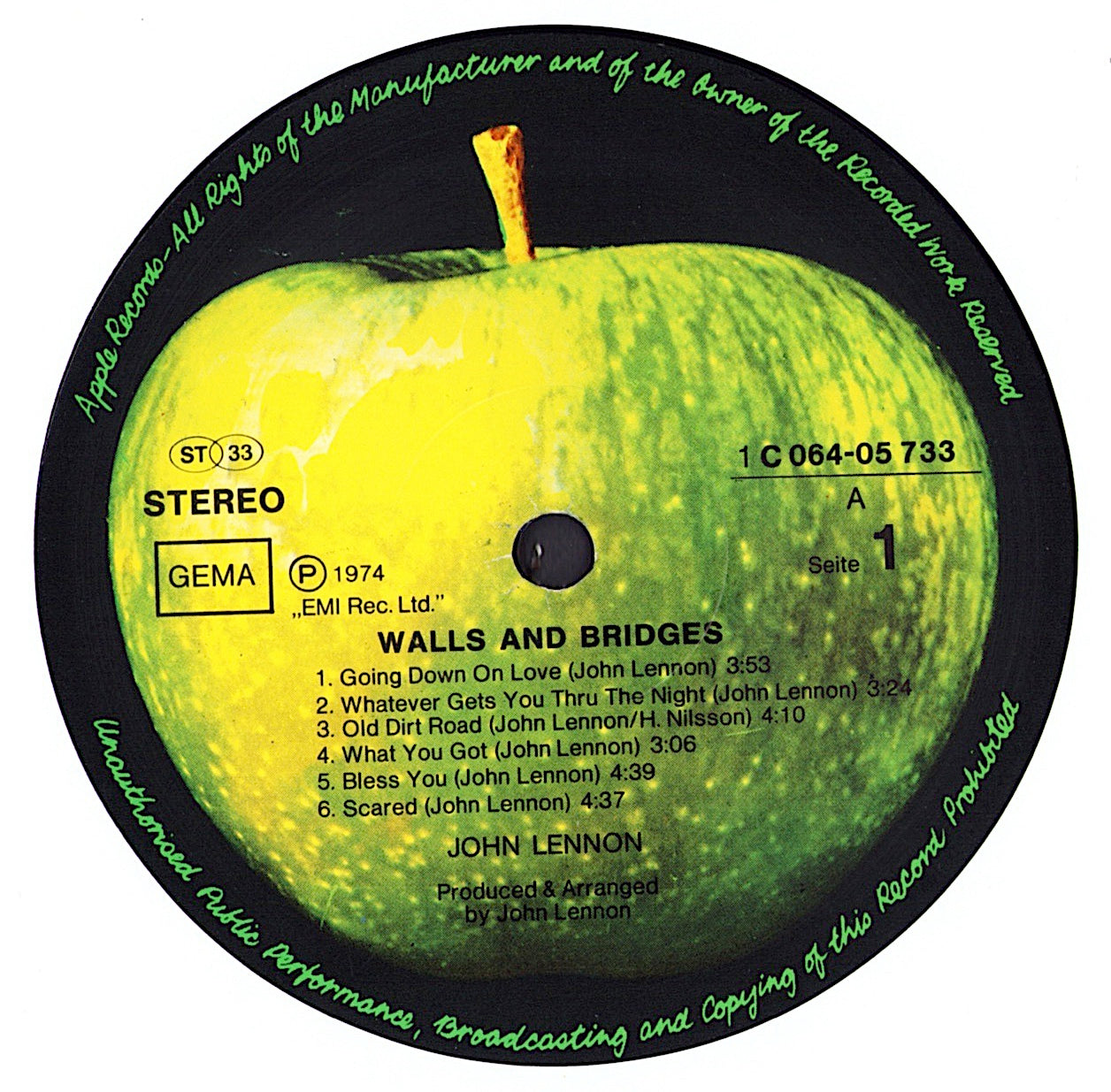 John Lennon - Walls And Bridges Vinyl LP