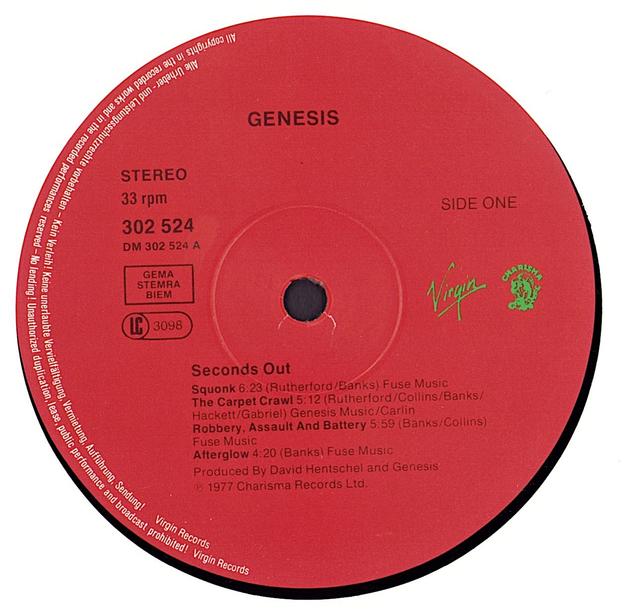 Genesis - Seconds Out Vinyl 2LP EU