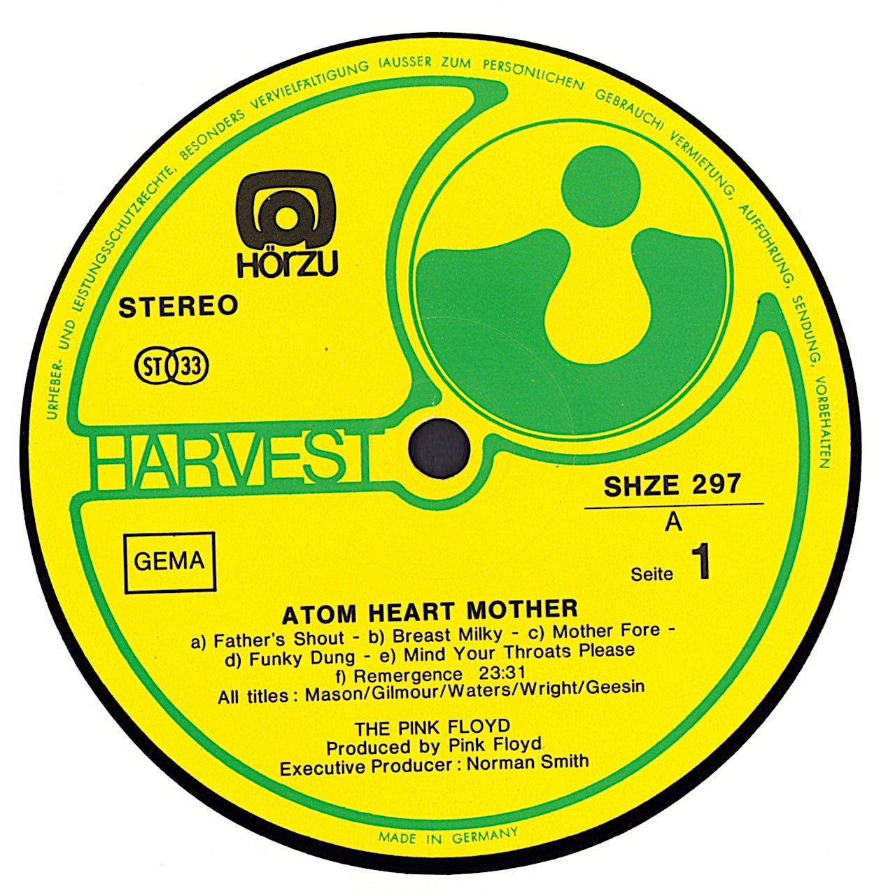 Pink Floyd - Atom Heart Mother Vinyl LP DE