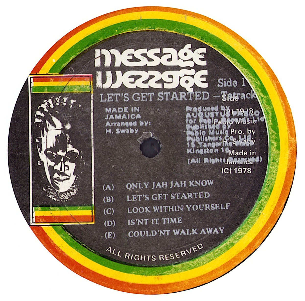 Tetrack – Let's Get Started Vinyl LP JAMAICA