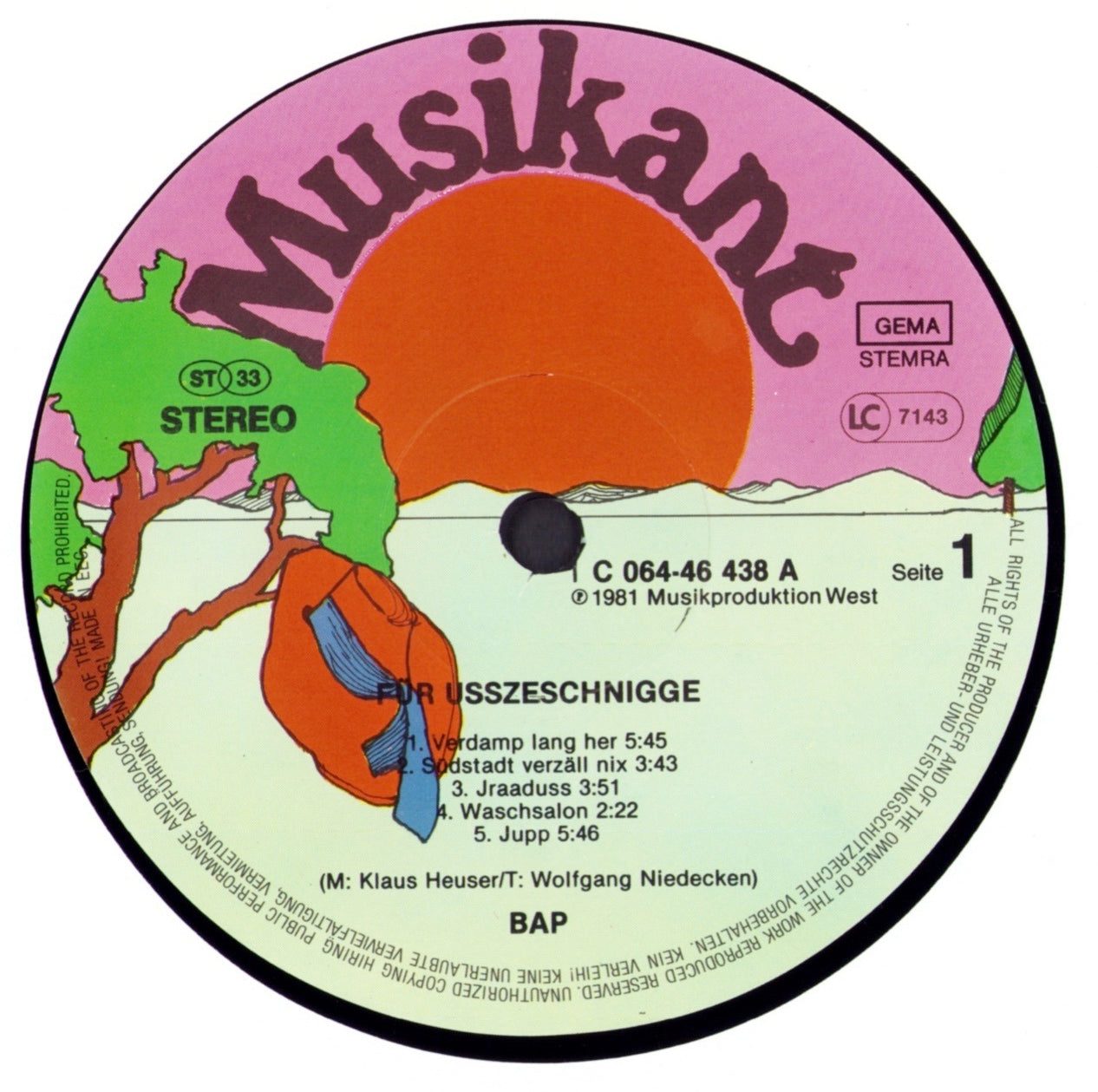 BAP - Für Usszeschnigge! Vinyl LP + Poster