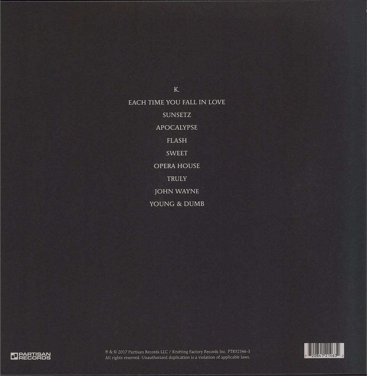 Cigarettes After Sex - Cigarettes After Sex Grey Vinyl LP Limited Edition