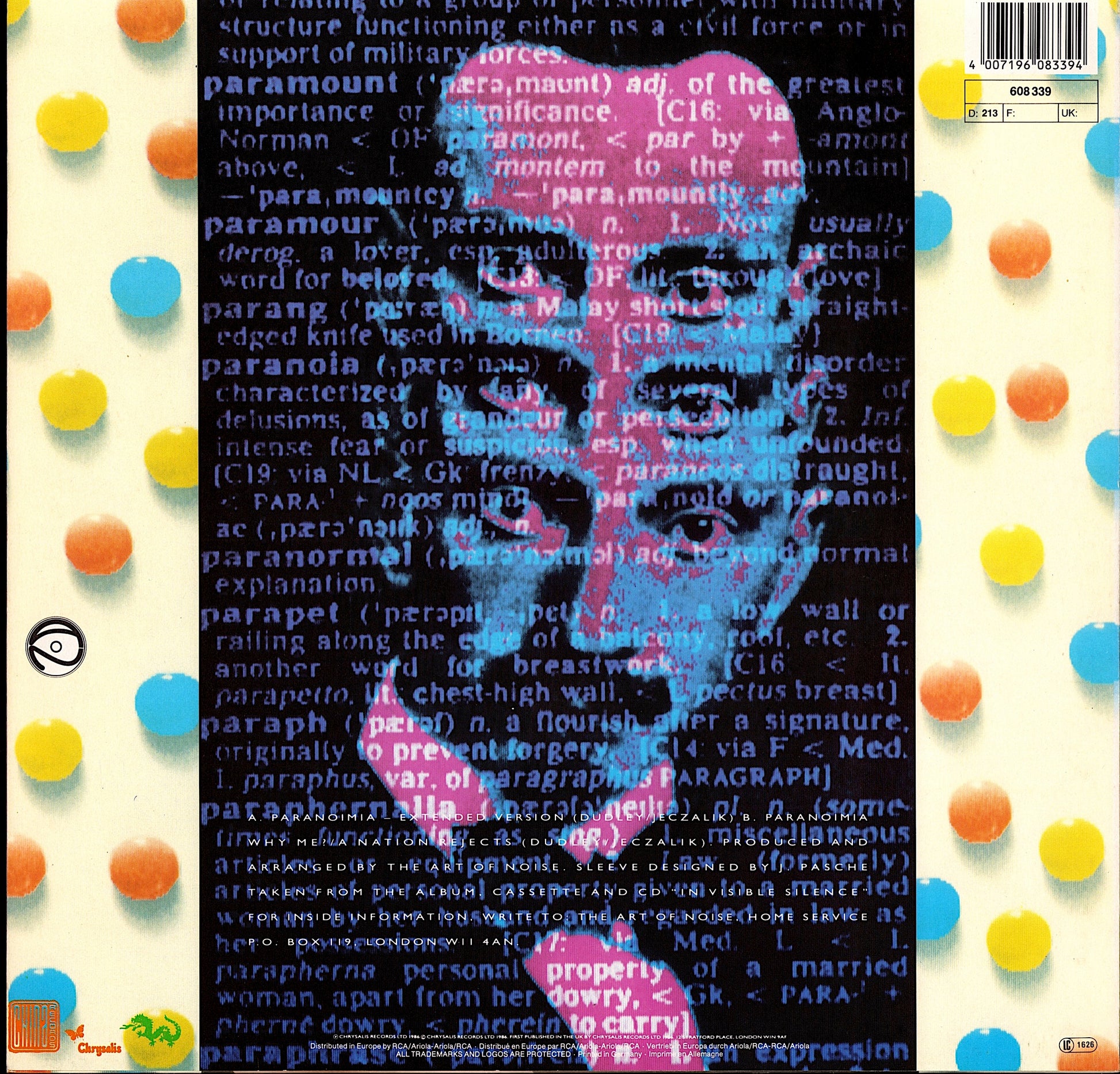The Art Of Noise ‎– Close-Up / Close-Up Hop Kopie