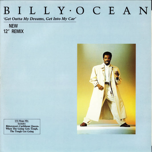 Billy Ocean - Get Outta My Dreams, Get Into My Car (New 12" Remix) (Vinyl 12" Maxi-Single | DE | 1988)