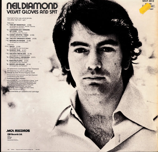Neil Diamond - Velvet Gloves And Spit (Vinyl LP | UK Reissue | 1974)