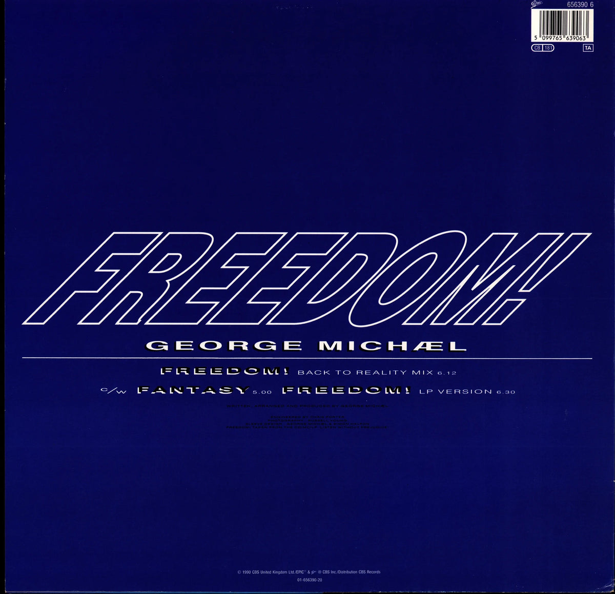 George Michael - Freedom! (Vinyl 12" Single | EU | 1990)