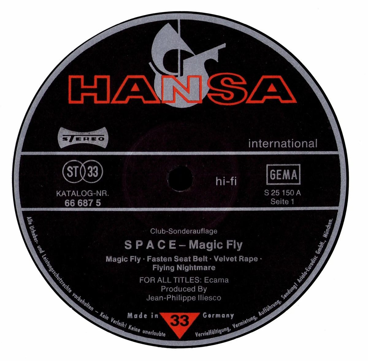 Space - Magic Fly Vinyl LP | DE Club Edition | 1978