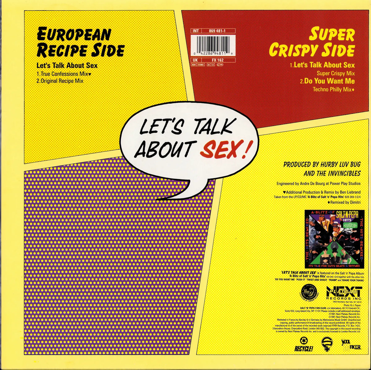 Salt-N-Pepa – Let's Talk About Sex! (Vinyl 12″ | EU | 1991)