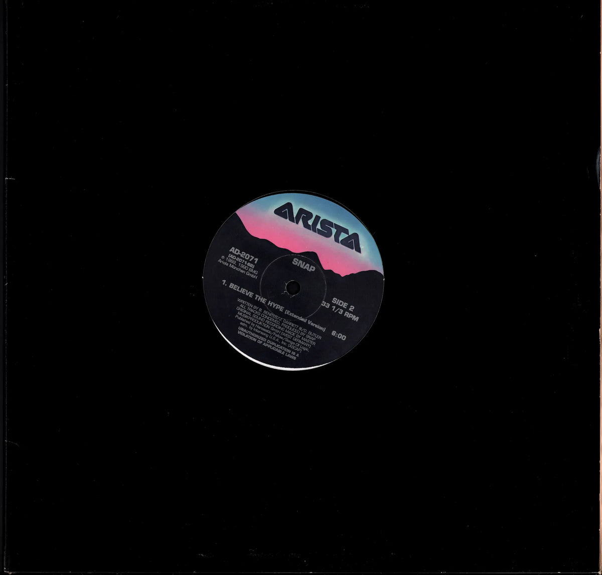 Snap! - Mary Had A Little Boy Club Edit Vinyl 12" Maxi-Single | EU Original | 1990 Kopie