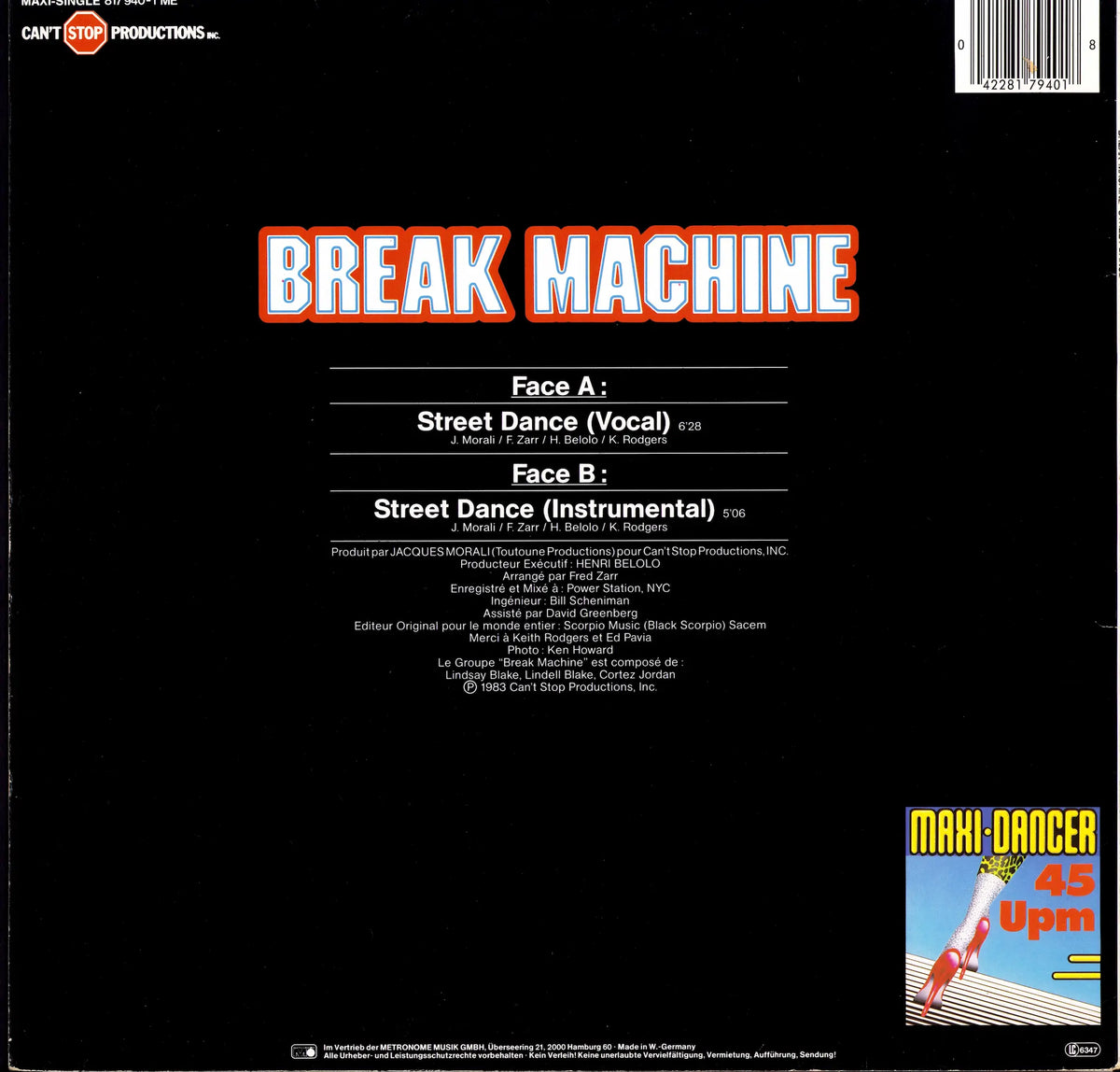 Break Machine – Street Dance (Vinyl 12″ | DE | 1983)