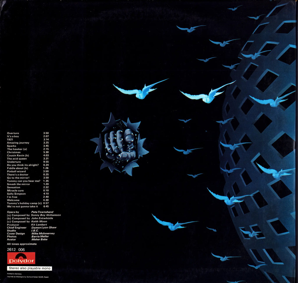 The Who - Tommy Vinyl 2LP | German Pressing | 1969 Trifold Sleeve