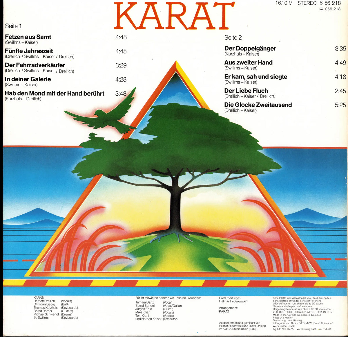 Karat - Fünfte Jahreszeit Vinyl LP | GDR Pressing | 1987