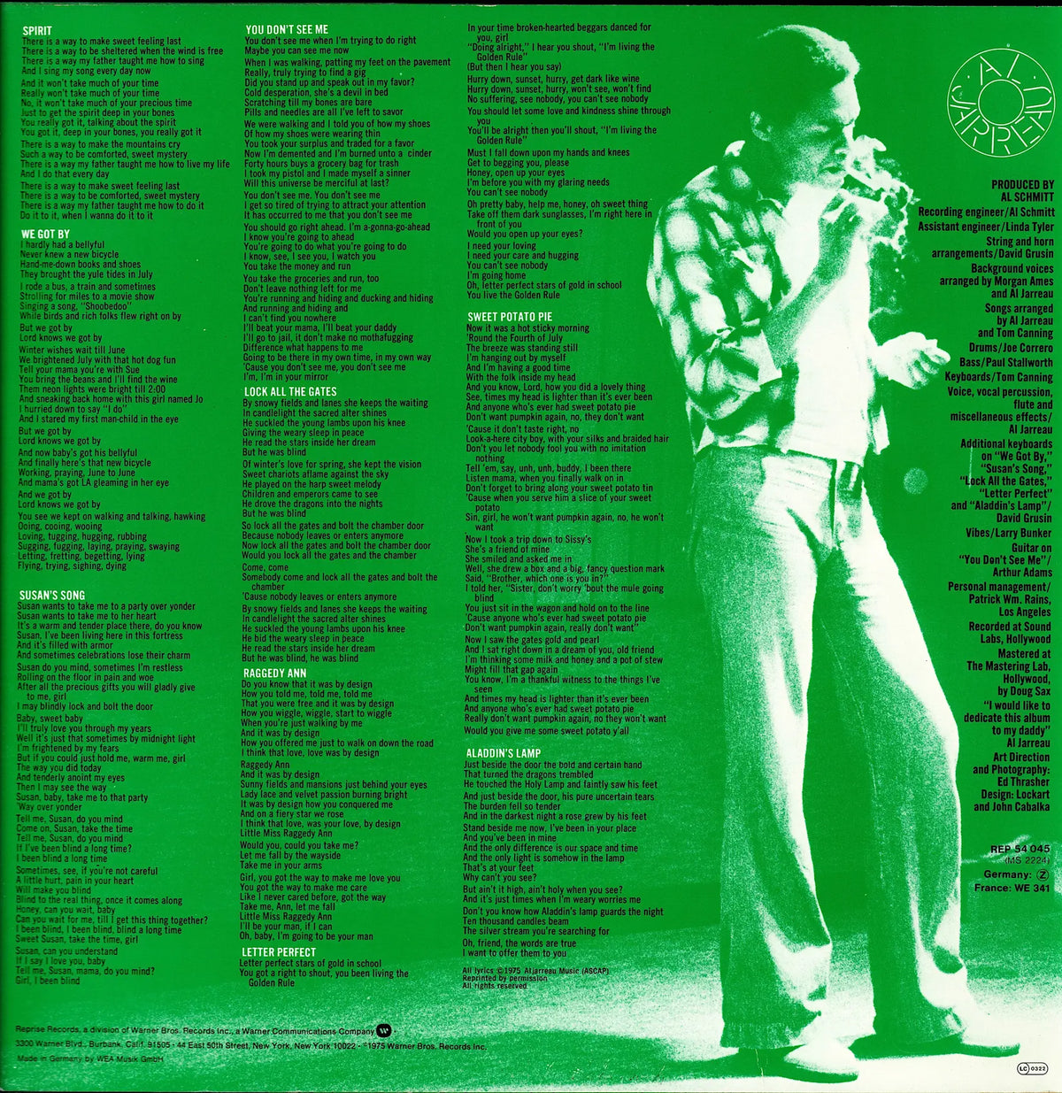 Al Jarreau – High Crime Vinyl LP | EU Original | 1984 Kopie Kopie