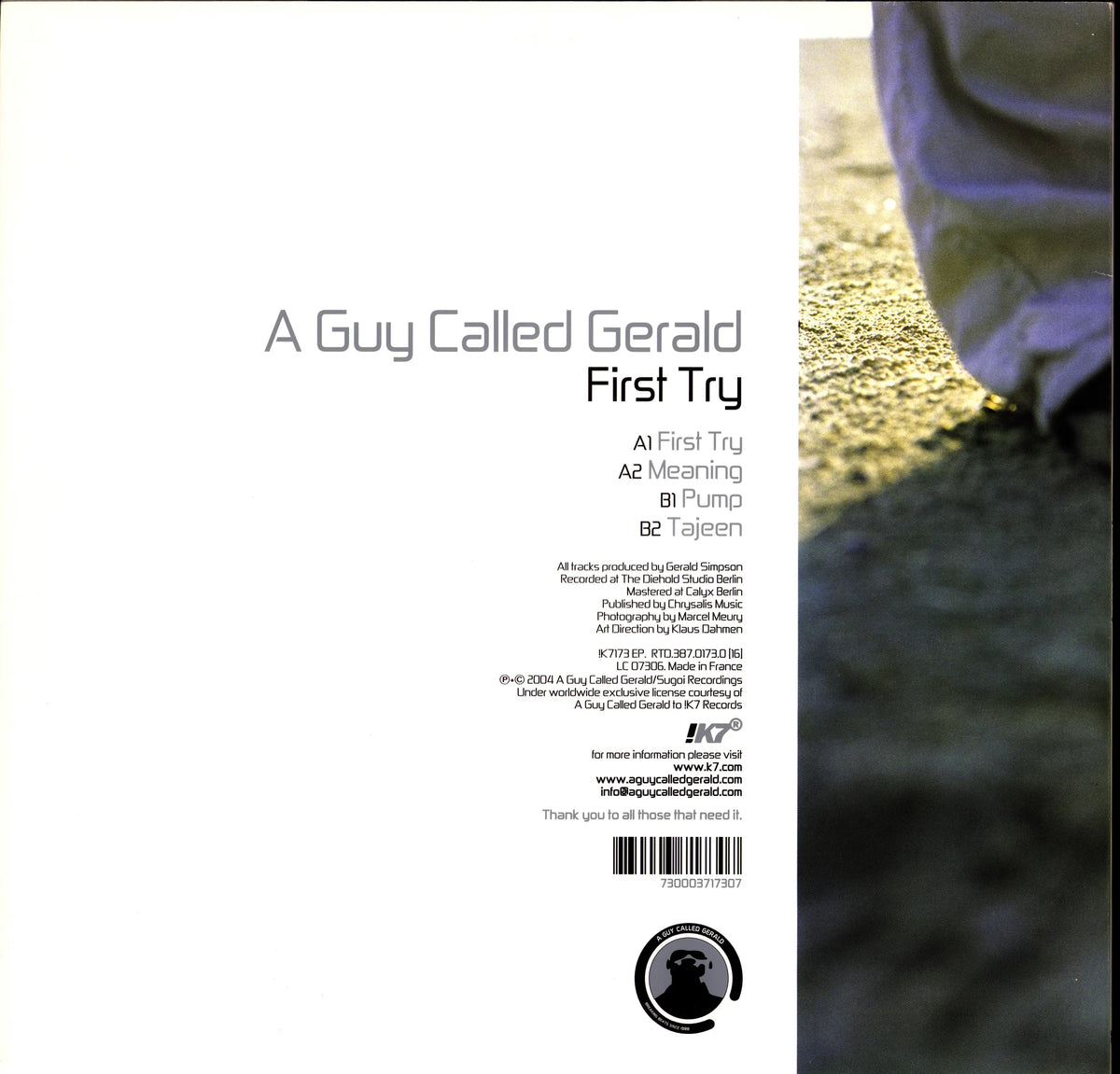 A Guy Called Gerald – First Try (Vinyl 12″ EP | US & EU | 2004) – Rückseite