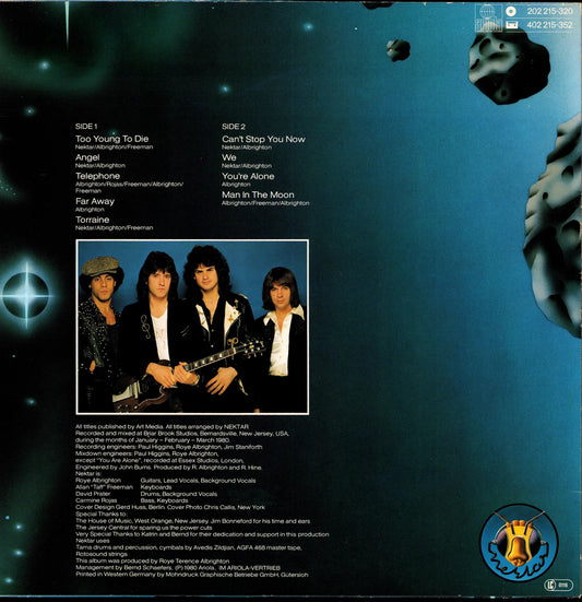Nektar - Man In The Moon (Vinyl LP | DE Pressing | 1980) - back cover
